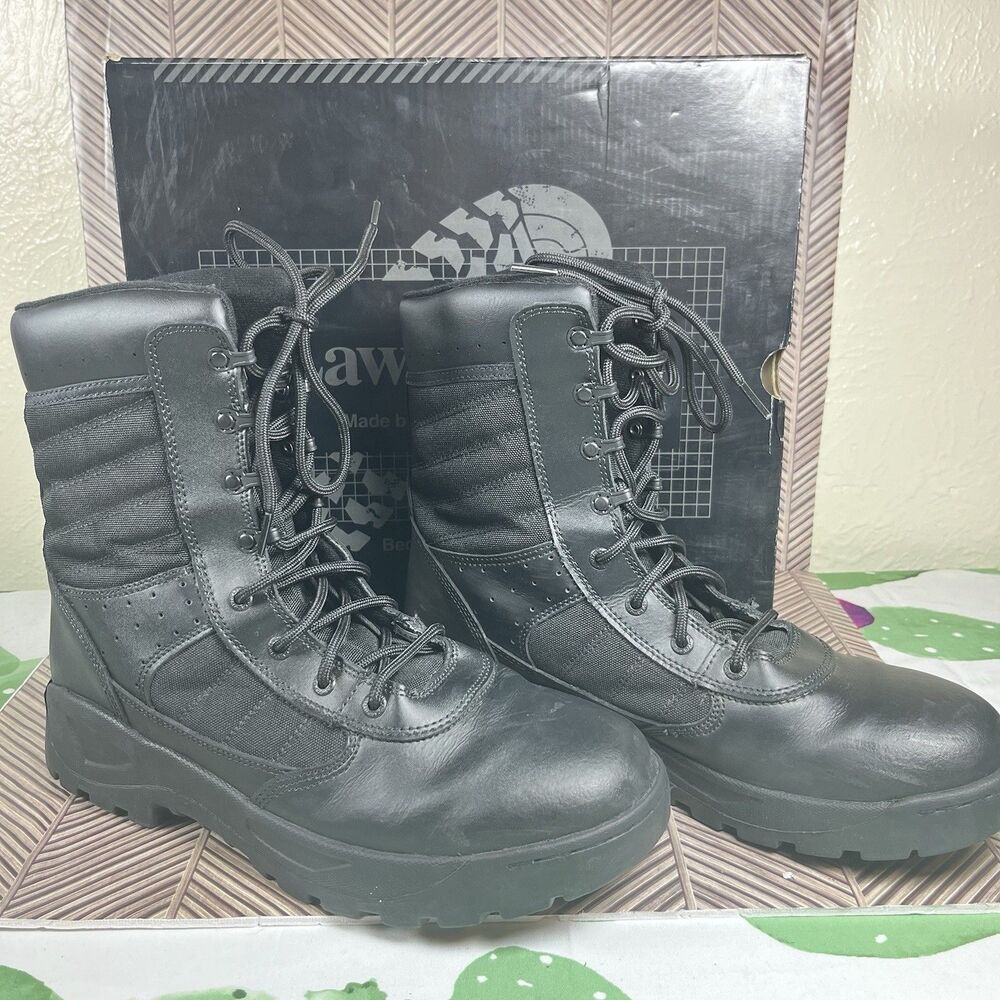 Law Pro 8” Dispatch Duty 2.0 Black Leather Police Combat Boots Men’s Size 12